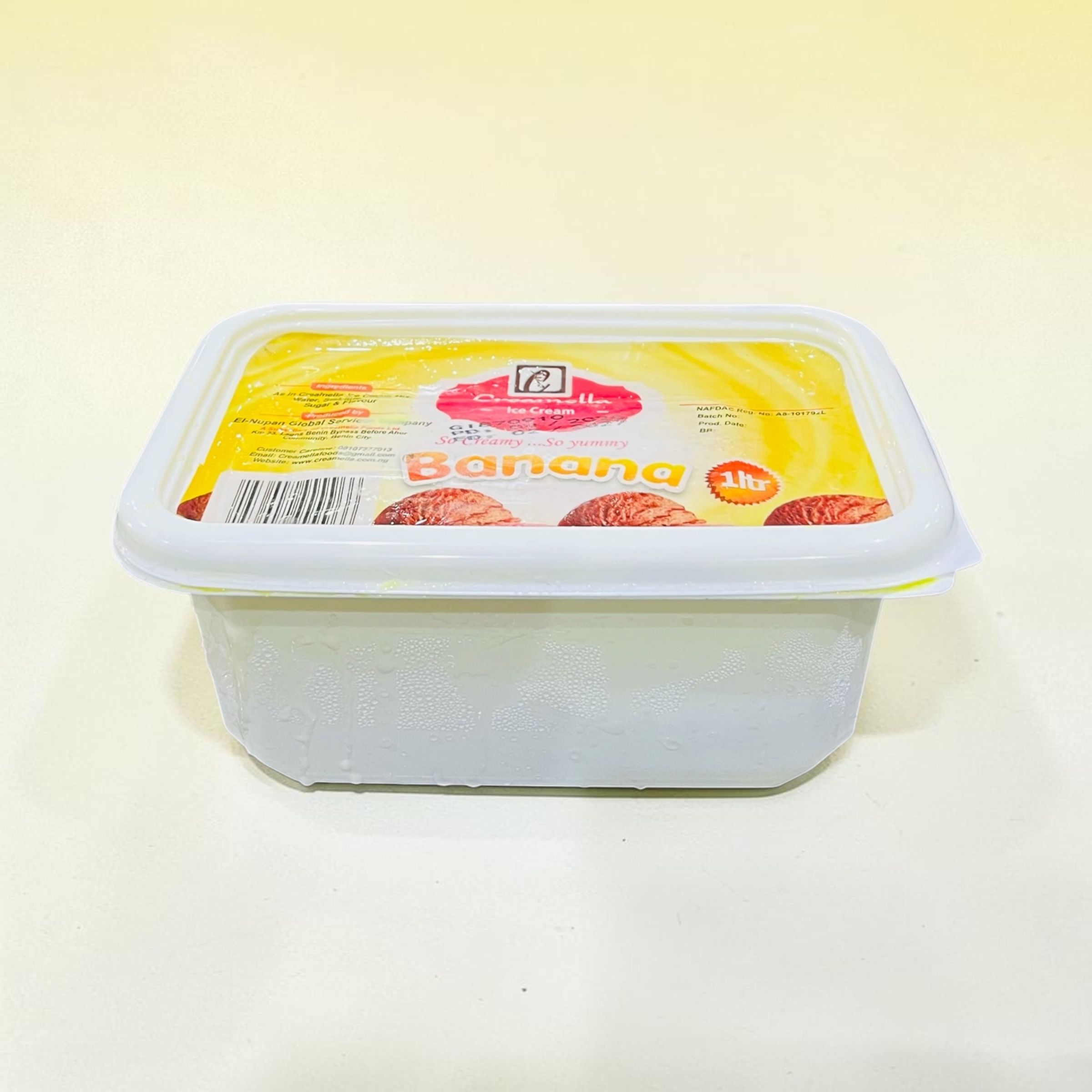 CREAMELLA BANANA FLAVOR ICE CREAM 1L